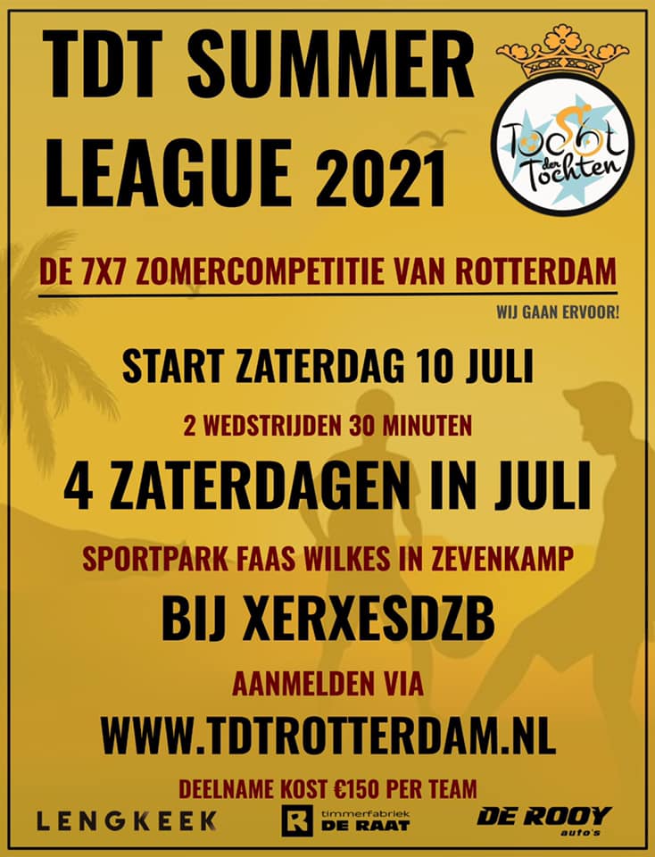 TDT Summer League 2021: Nog 3 plaatsen, dus meld je snel aan!