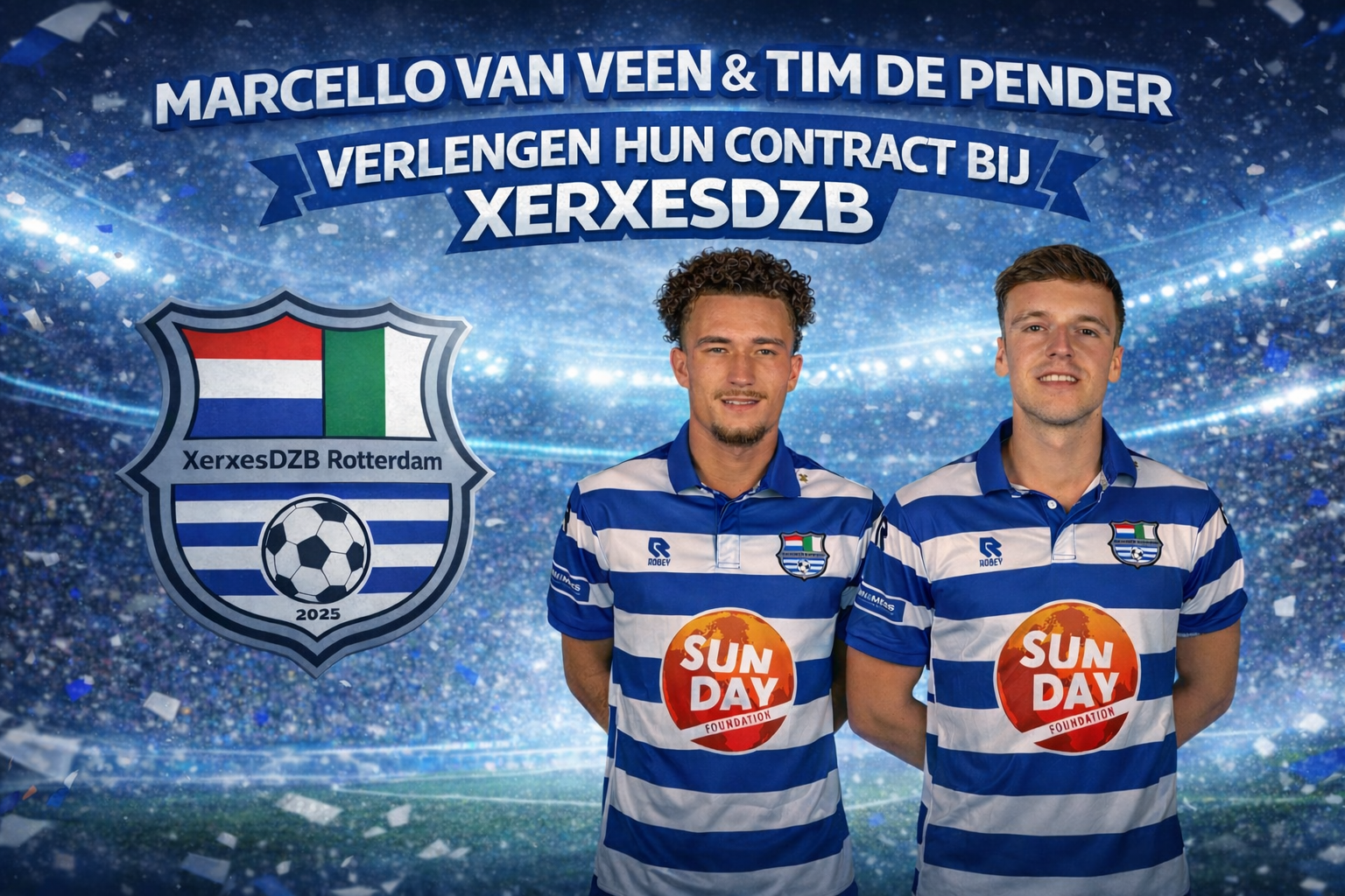 Tim de Pender en Marcello van Veen verlengen bij XerxesDZB!