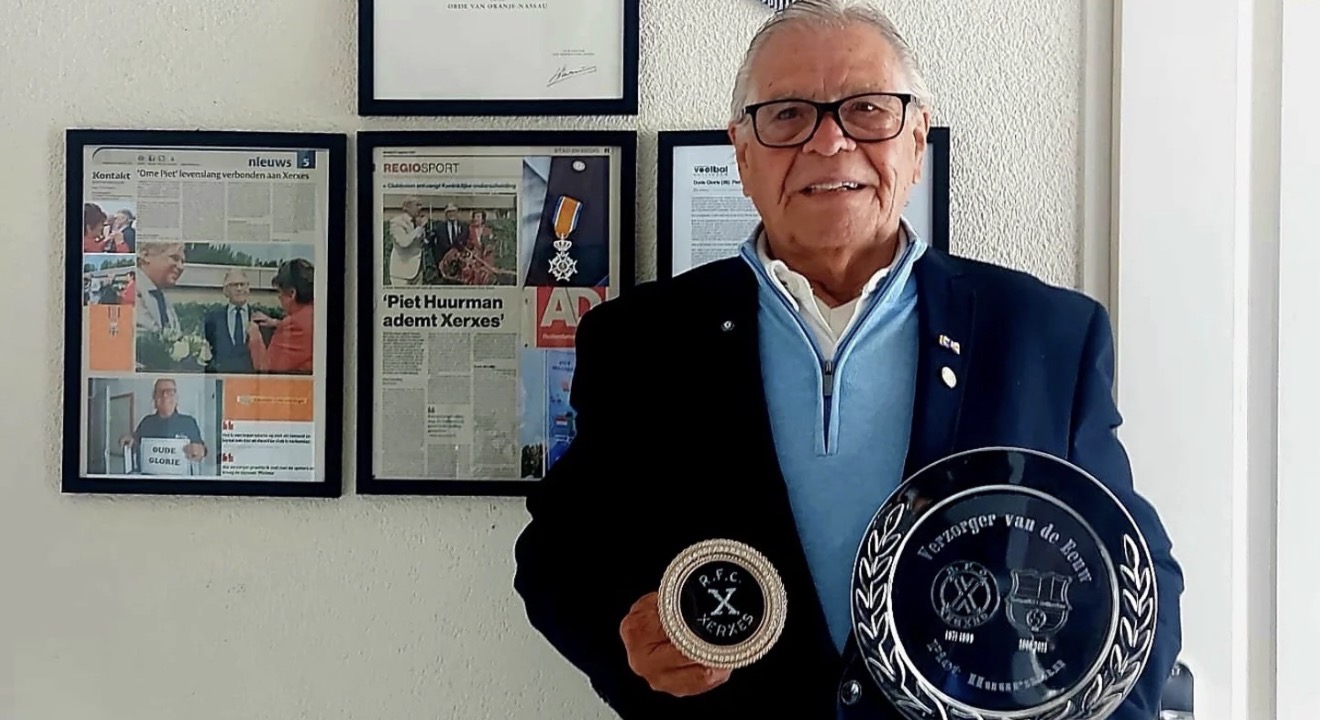 Gefeliciteerd! Piet Huurman is vandaag 80 jaar (!) lid van XerxesDZB, voorheen RFC Xerxes