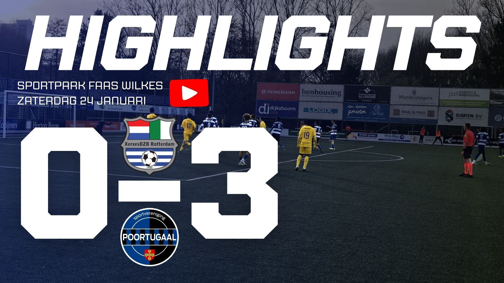 Samenvatting verloren topper XerxesDZB tegen SV Poortugaal