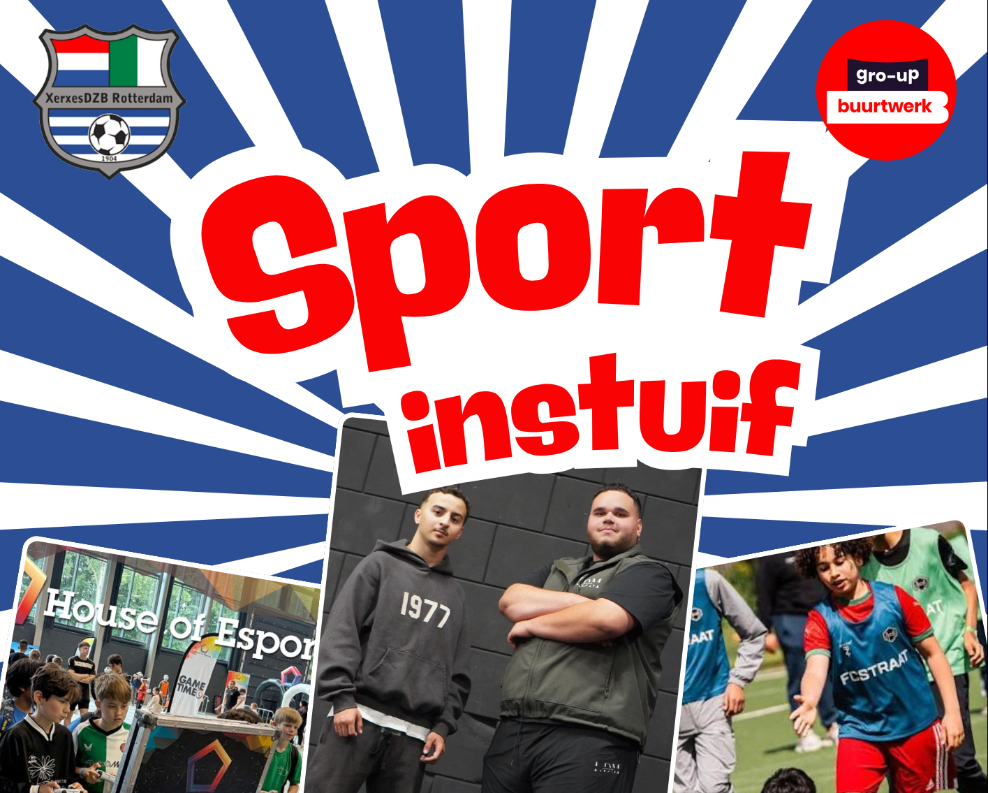 Gratis sportinstuif bij XerxesDZB met Rarko, voetbal en gaming
