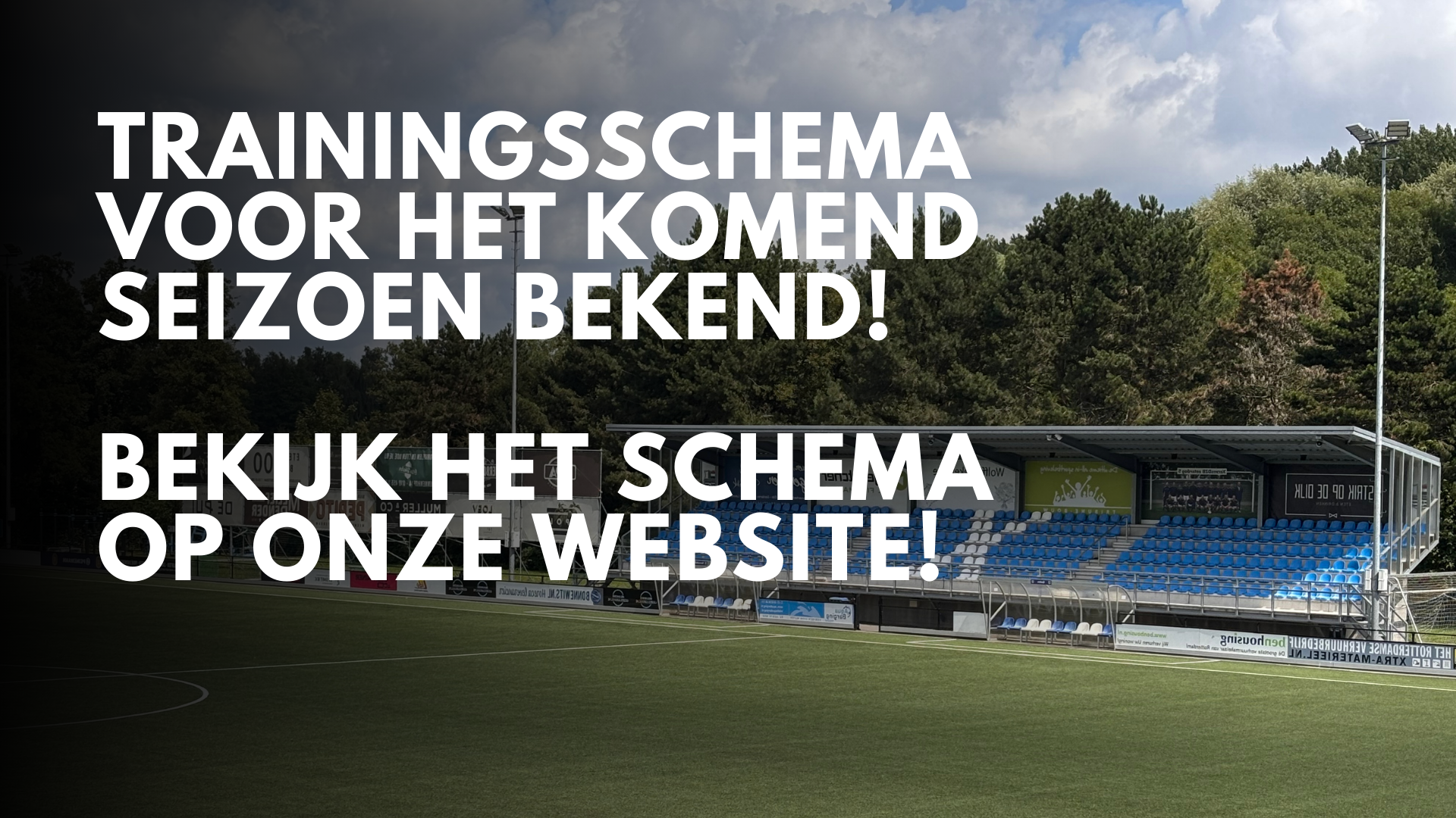 Trainingsschema komend seizoen bekend!