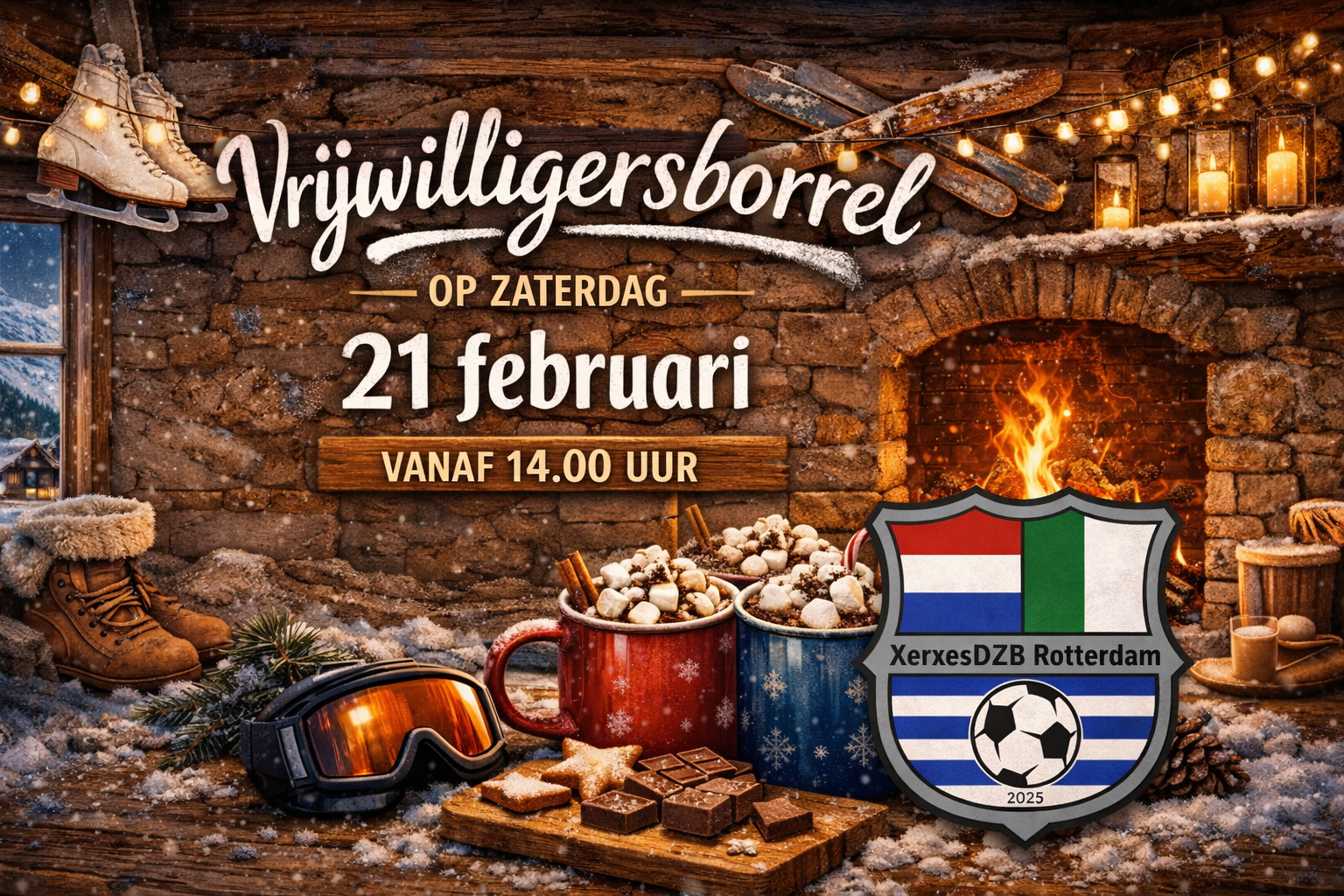Vrijwilligersborrel in winterse sferen – 21 februari